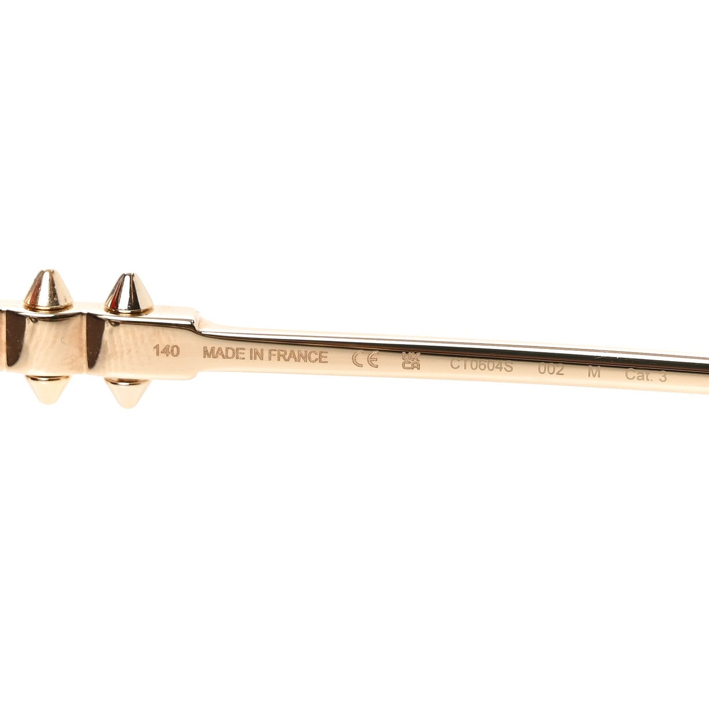 Clash De Cartier Rectangular Sunglasses Smoke Gold