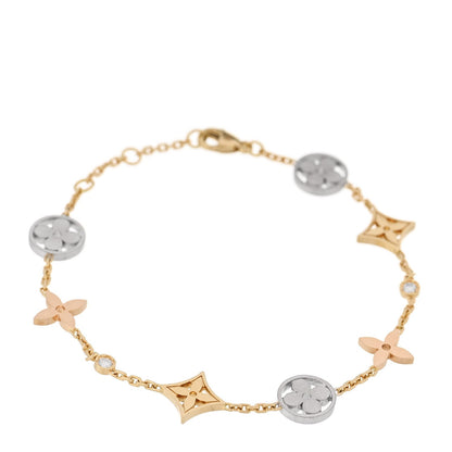 18K Yellow White Pink Gold Diamond Idylle Blossom Bracelet