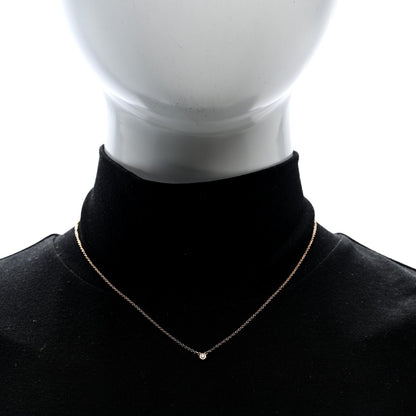 18K Rose Gold Diamond Elsa Peretti Diamonds by the Yard Necklace and Earrings Set