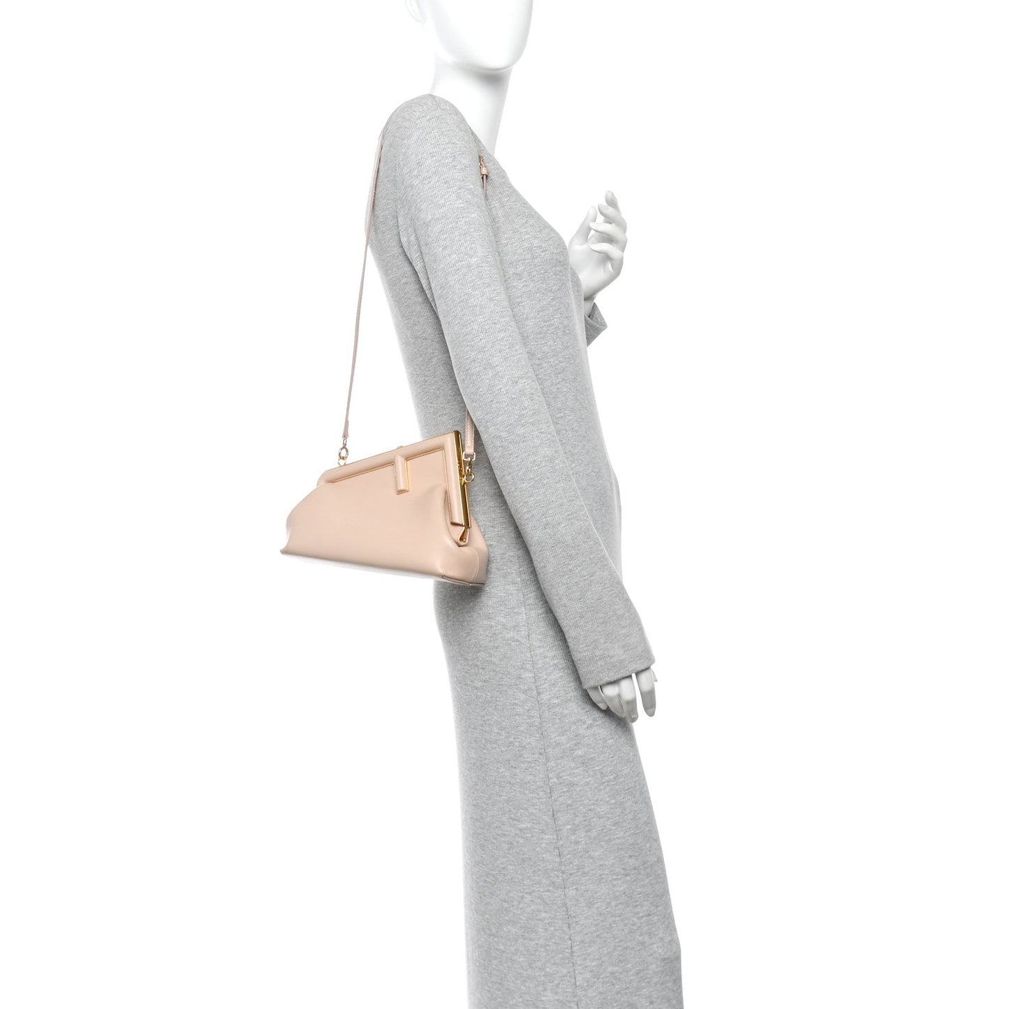 Shiny Nappa Small Fendi First Poudre