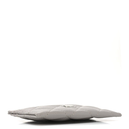 Caviar Quilted Multi Card Holder Dark Grey