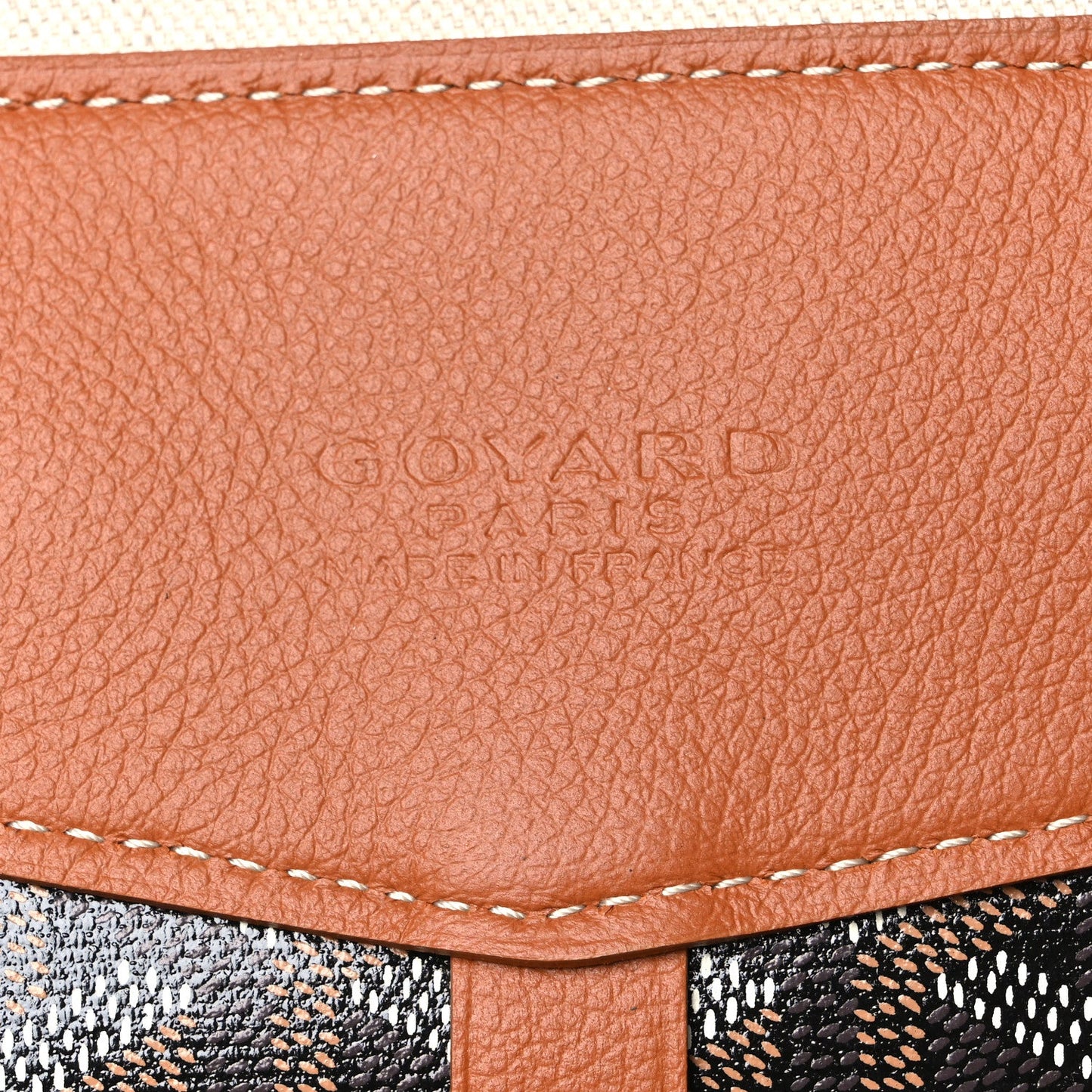 Goyardine Calfskin Cisalpin Backpack  Black Gold