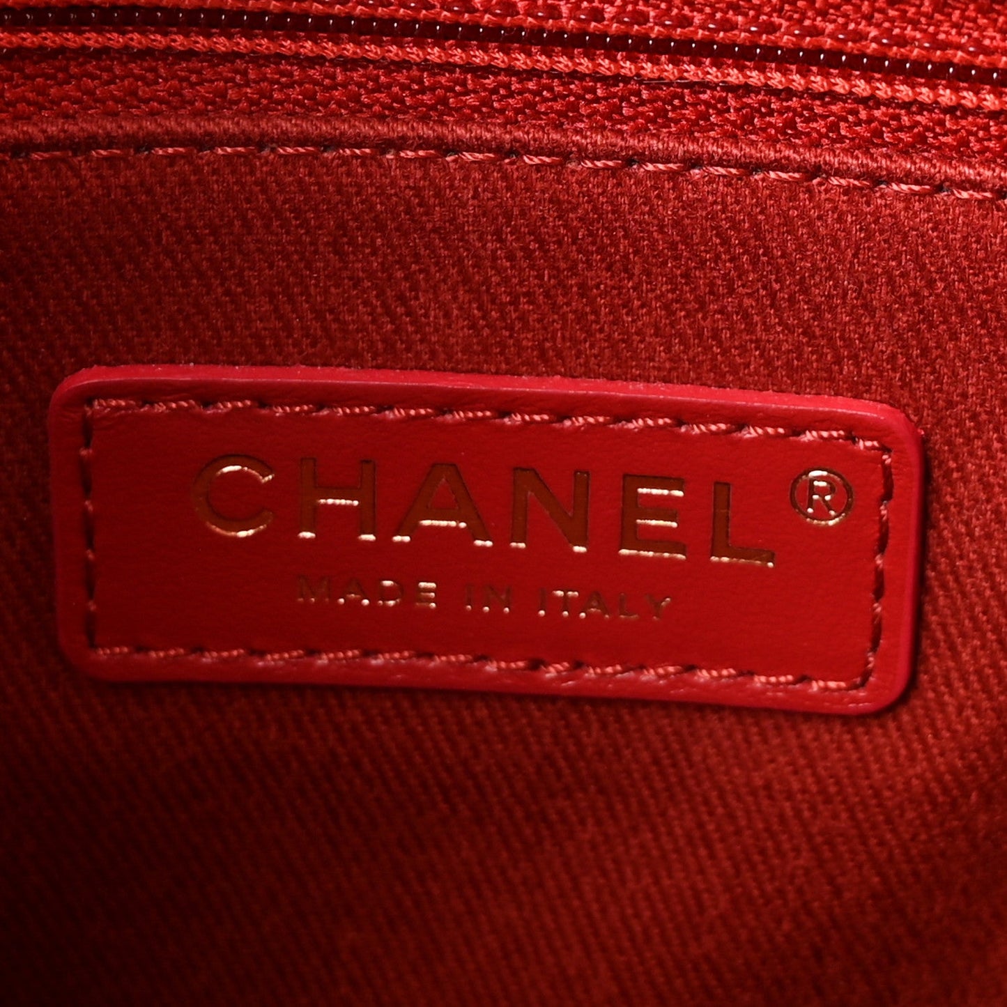 Caviar Chevron Quilted Small Coco Handle Flap Red
