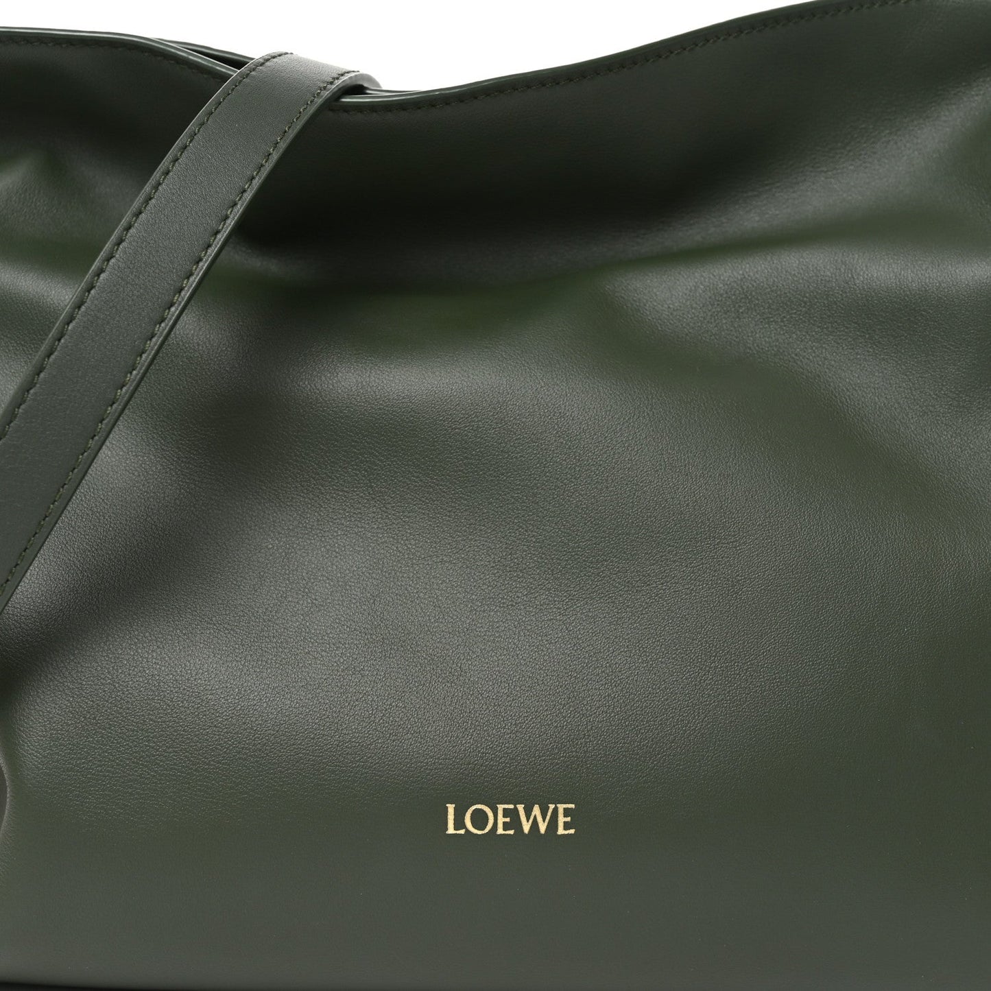 Nappa Medium Flamenco Knot Bag Dark Khaki