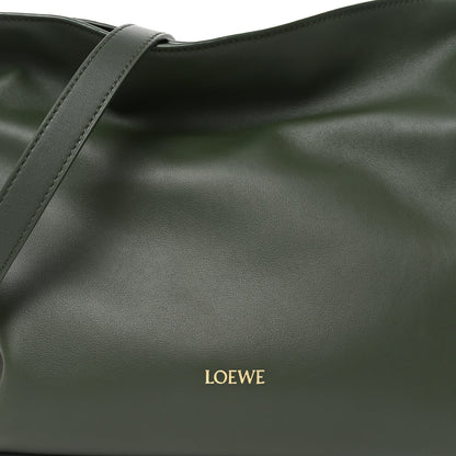 Nappa Medium Flamenco Knot Bag Dark Khaki