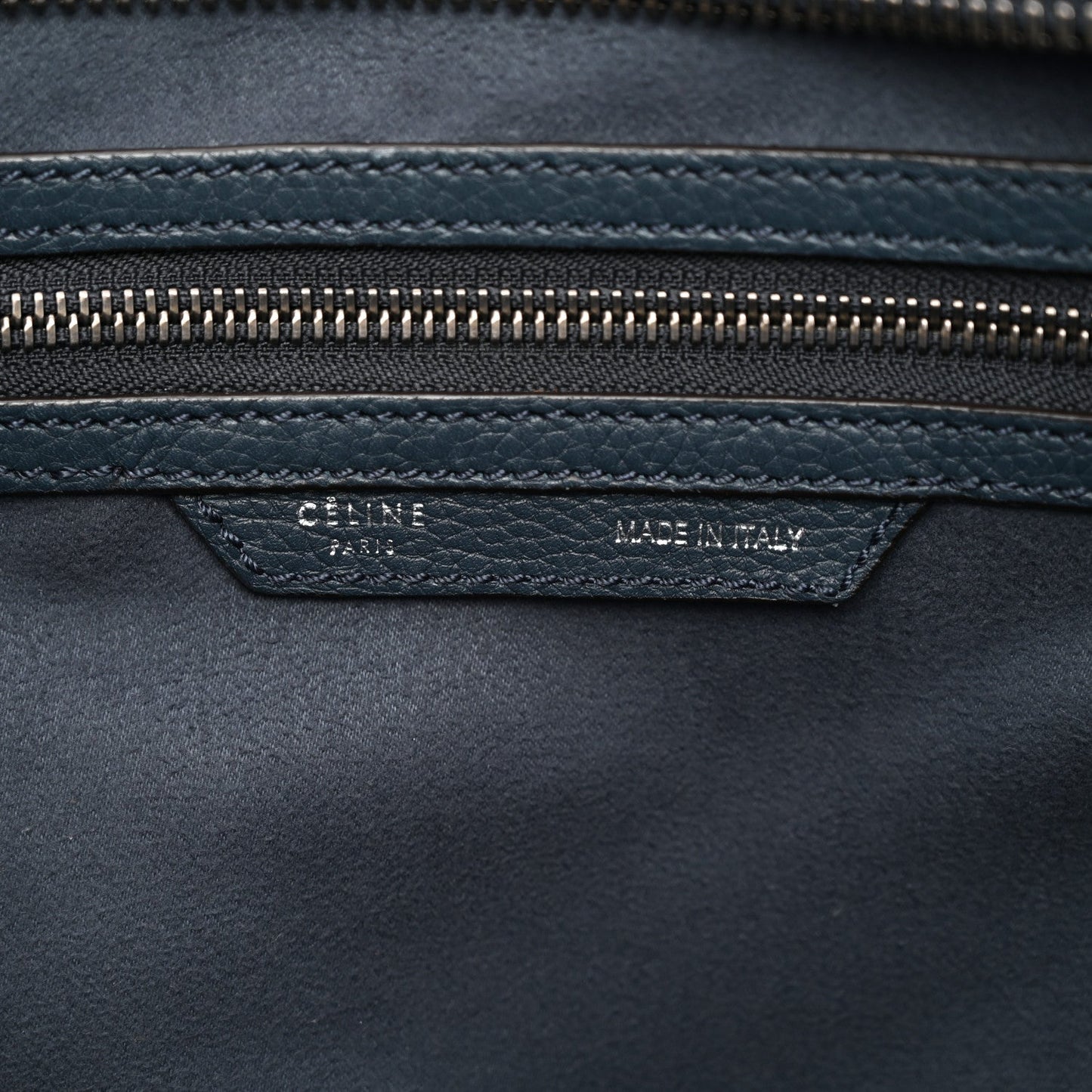 Drummed Calfskin Mini Luggage Slate