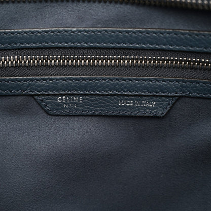 Drummed Calfskin Mini Luggage Slate