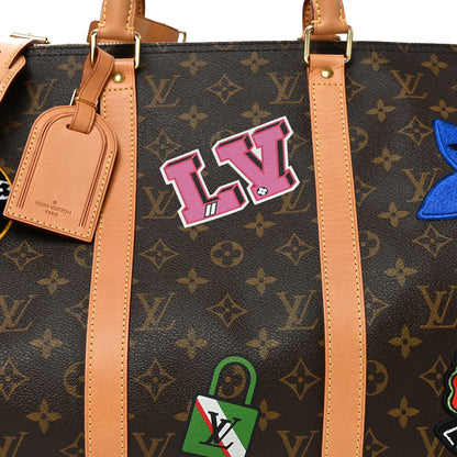 Monogram Patches Keepall Bandouliere 50