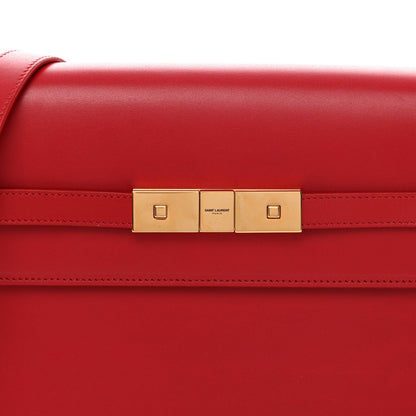 Smooth Calfskin Manhattan Shoulder Bag Rouge Eros