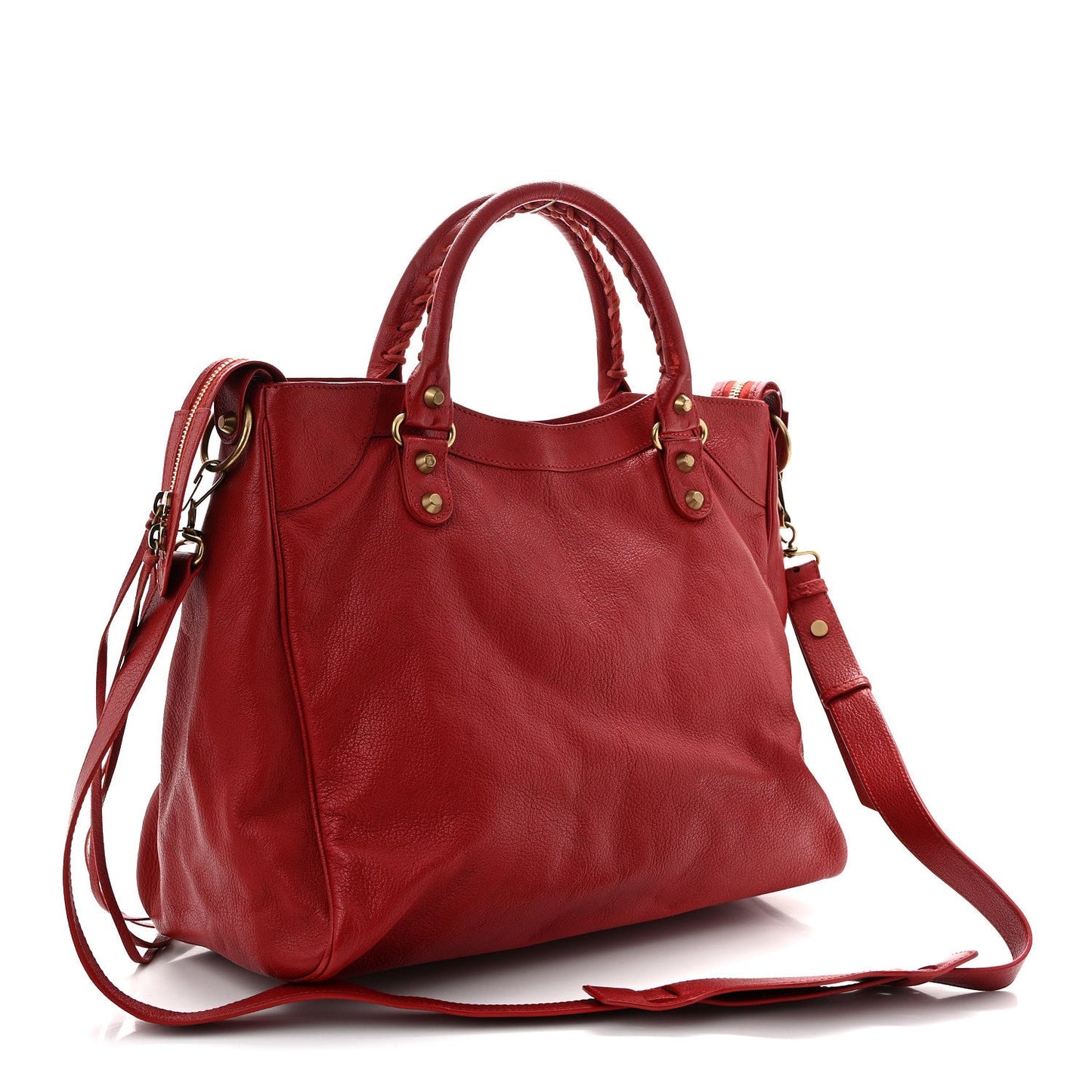 Sugar Goatskin Classic Gold Hardware Velo Rouge Coquelicot