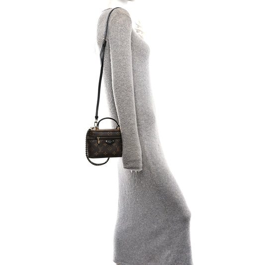 Reverse Monogram Vanity Chain Pouch