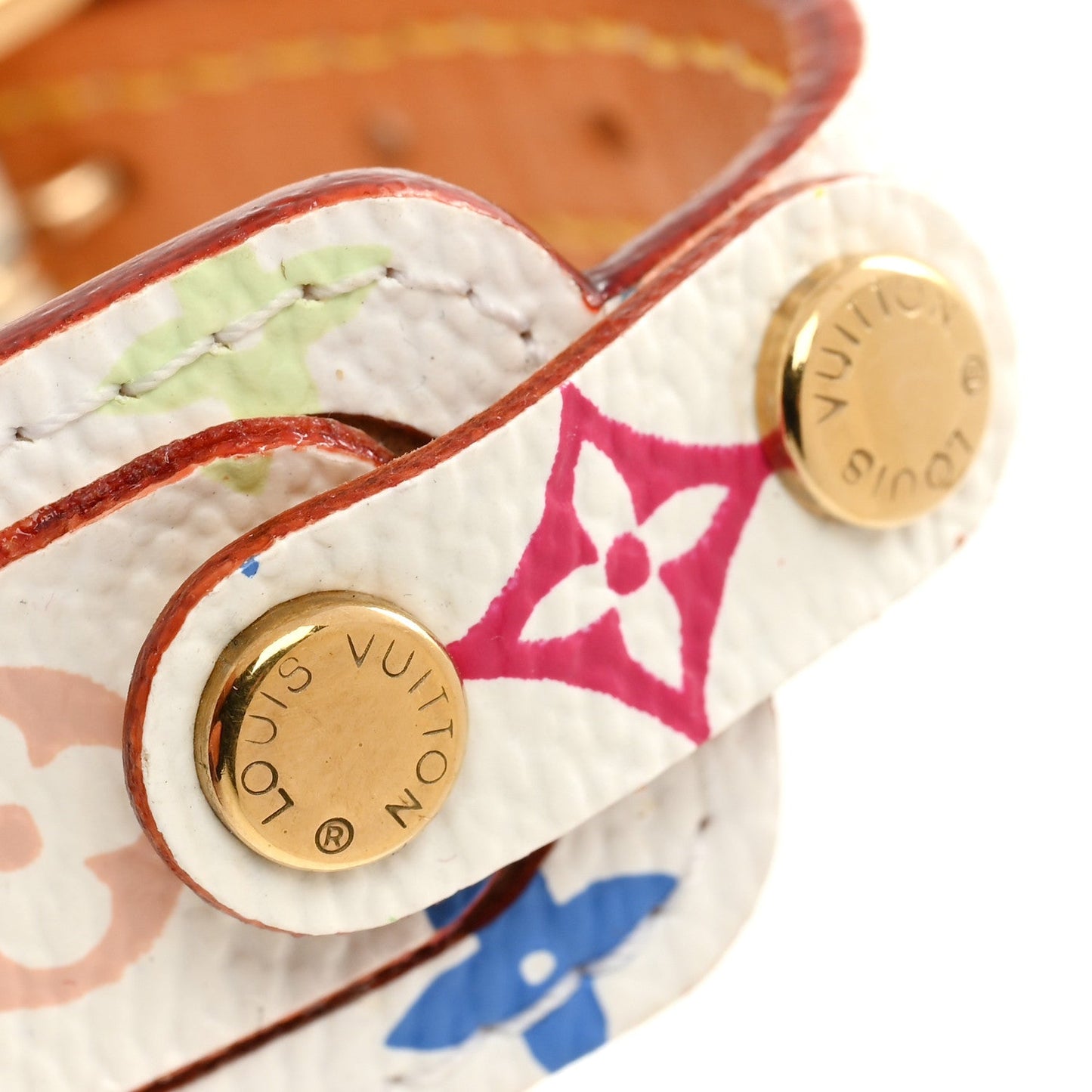 Monogram Multicolor Address Wish Bracelet White