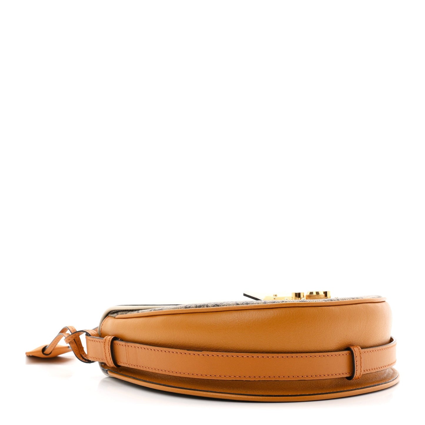 GG Supreme Monogram Calfskin Small Padlock Messenger Shoulder Bag Beige Mystic White Sun Oil