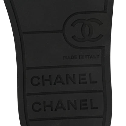 Lambskin Printed Logo Sneakers 37.5 Black