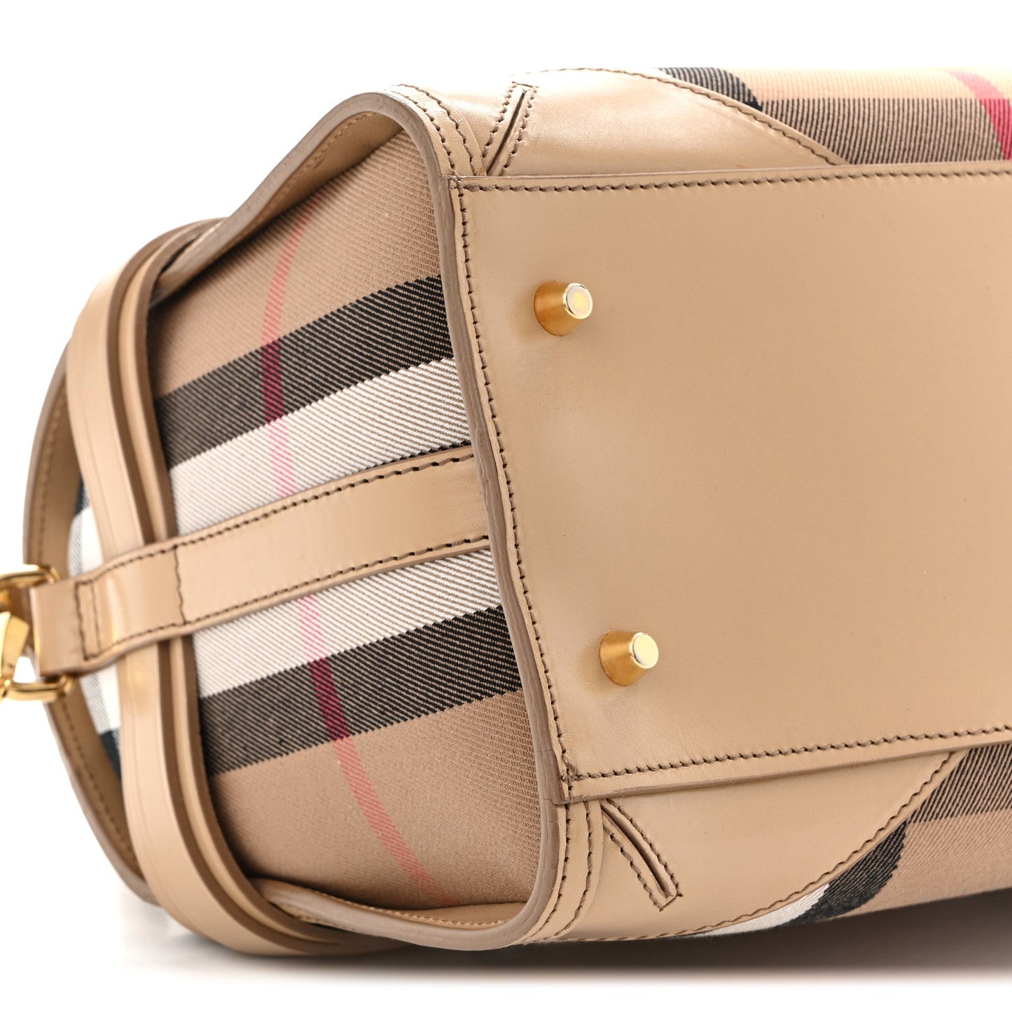House Check Bridle Calfskin Medium Alchester Bowling Bag Trench