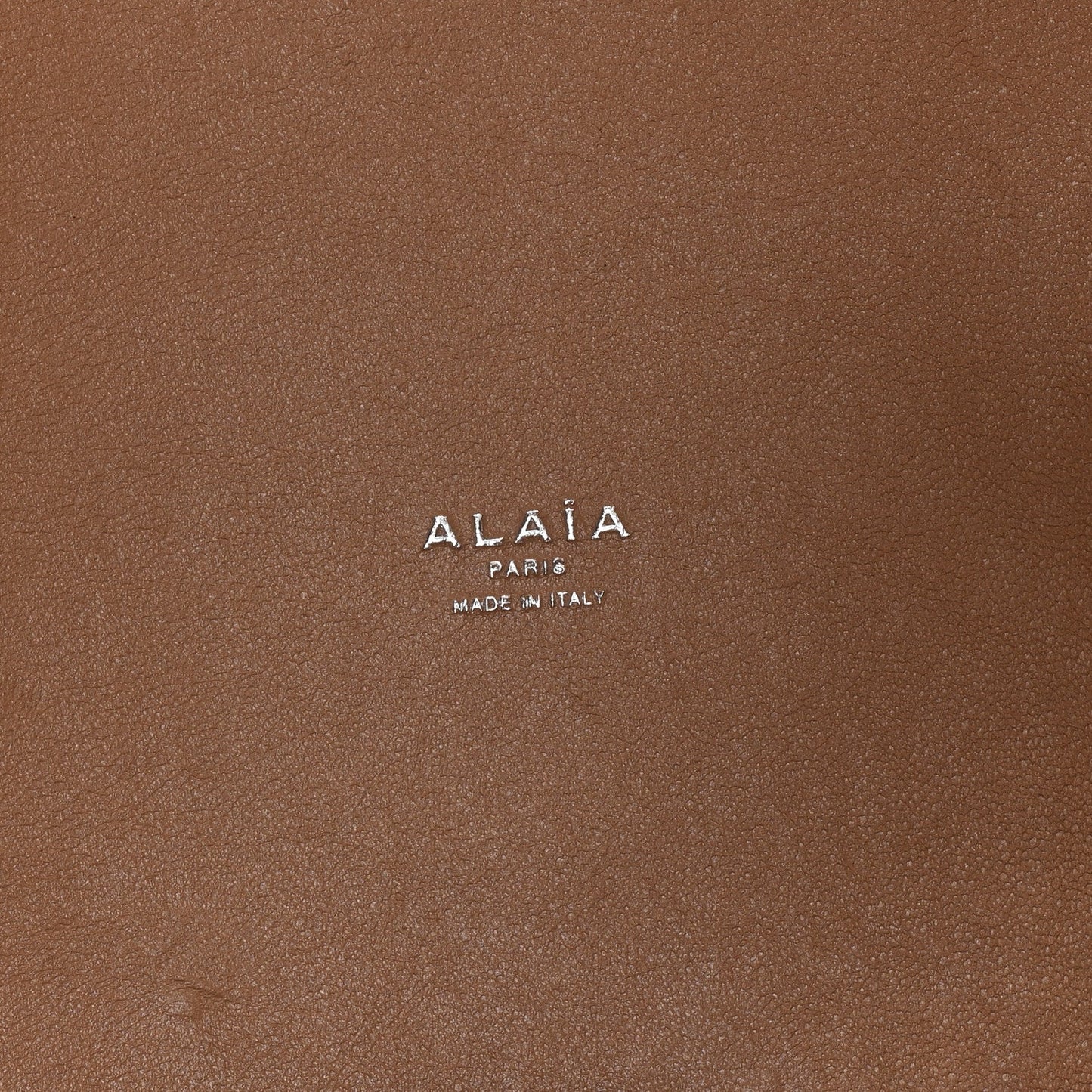 Alaia Calfskin Vienne Mina 32 Bag Sandy