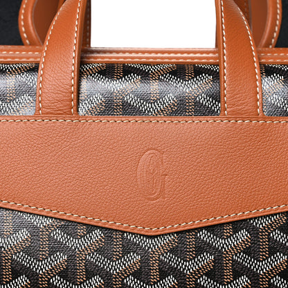 Goyardine Calfskin Cisalpin Backpack  Black Gold