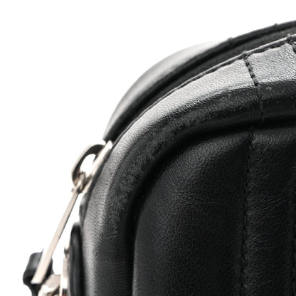 Calfskin Quilted Small Lola Camera Bag Black