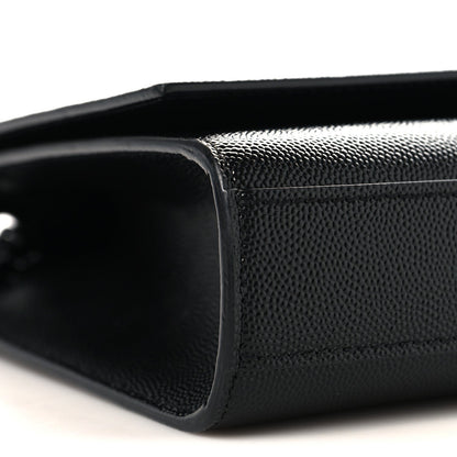 Grain De Poudre Medium Classic Monogram Monochrome Kate Satchel Black