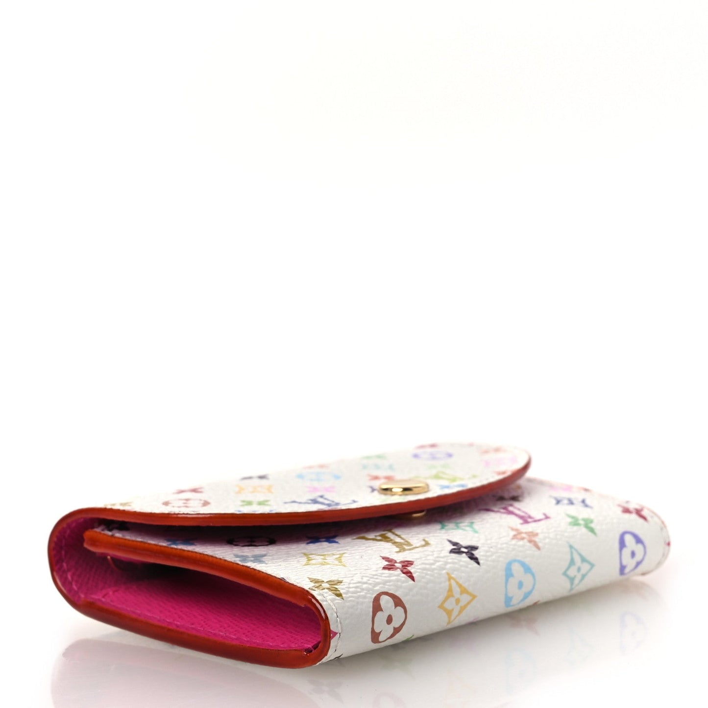 LV X TM Monogram Multicolor Rosalie Coin Purse White Kawaii Pink