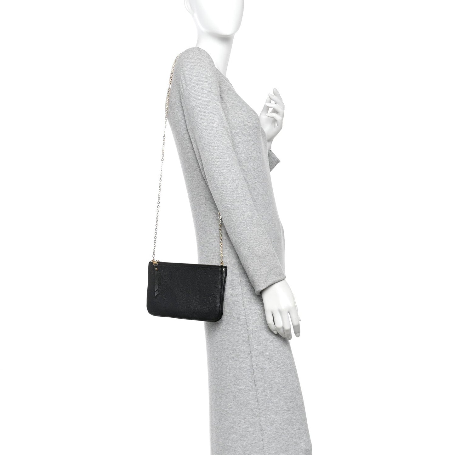 Empreinte Double Zip Pochette Black