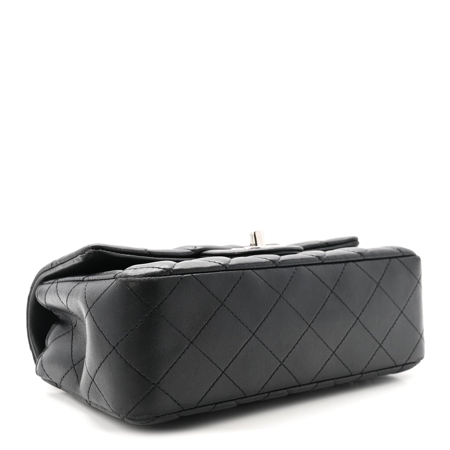Lambskin Quilted Mini Rectangular Flap