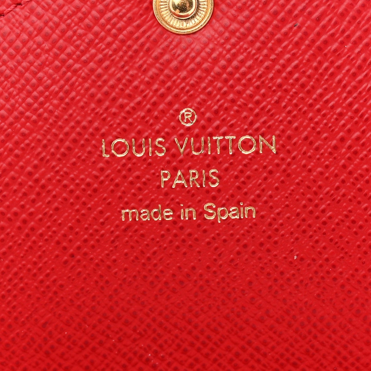 Damier Ebene Josephine Wallet Red