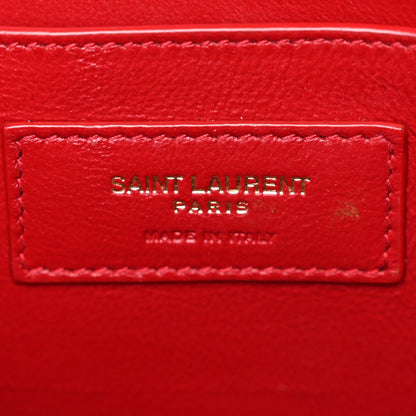 Smooth Calfskin Manhattan Shoulder Bag Rouge Eros