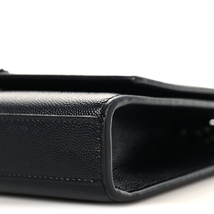 Grain De Poudre Small Monogram Monochrome Kate Satchel Black