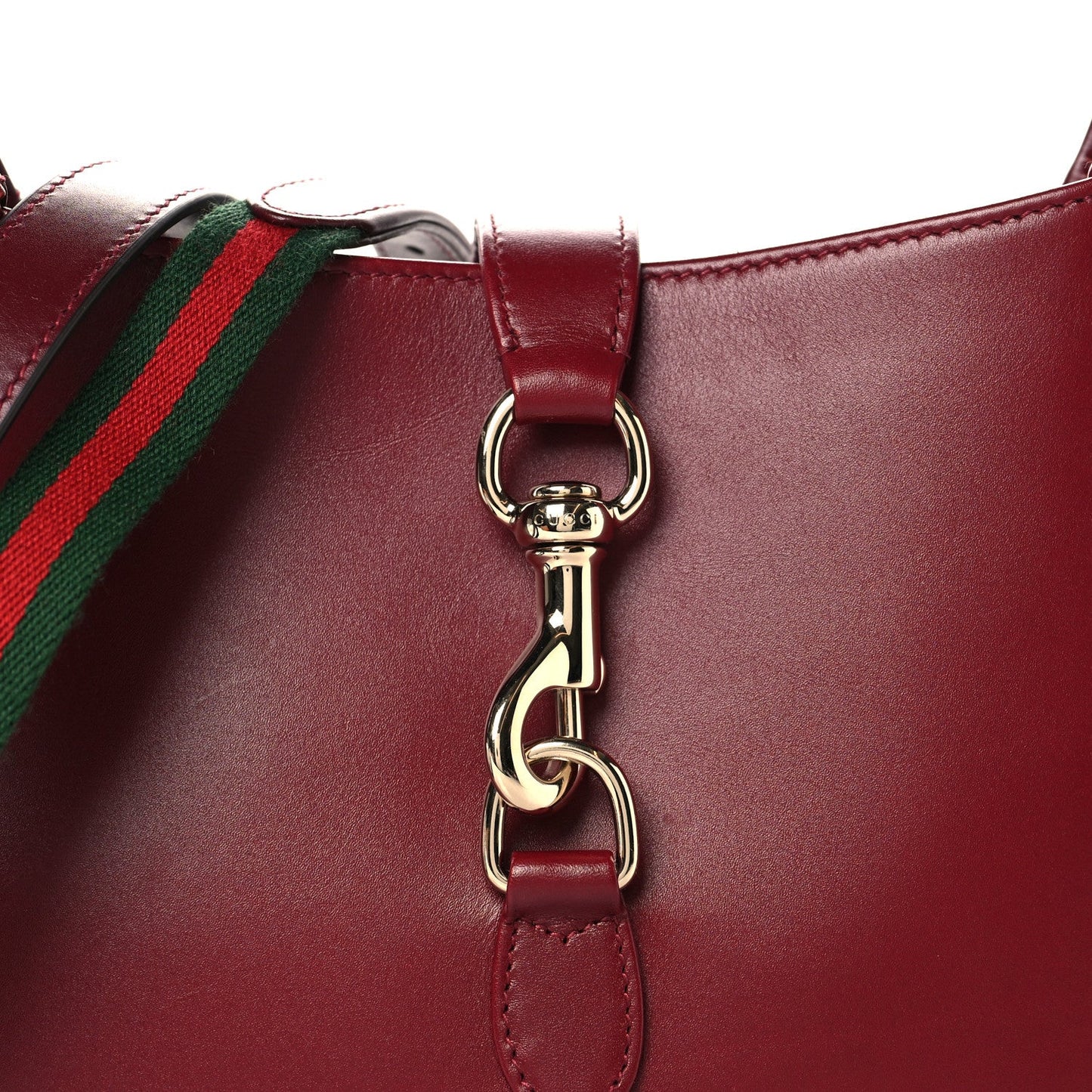 Ancora Calfskin Small Jackie Shoulder Bag Rosso