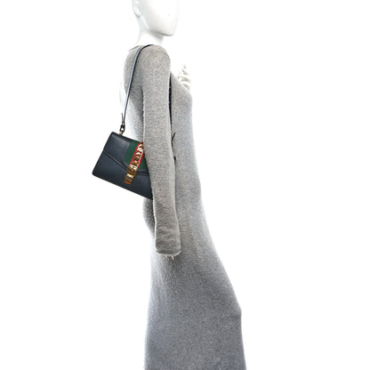 Calfskin Small Sylvie Shoulder Bag Black