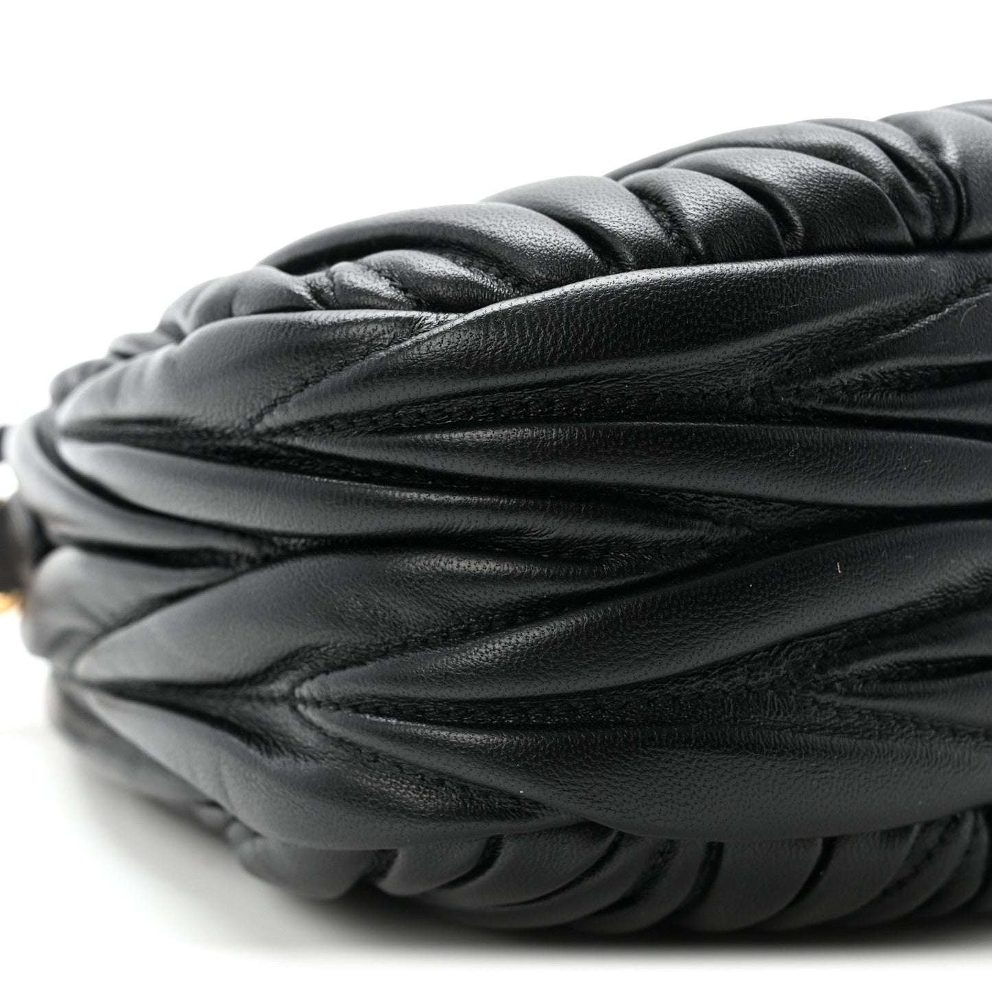 Nappa Matelasse Mini Wander Hobo Black