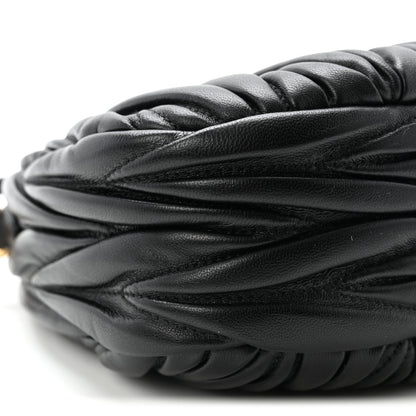 Nappa Matelasse Mini Wander Hobo Black