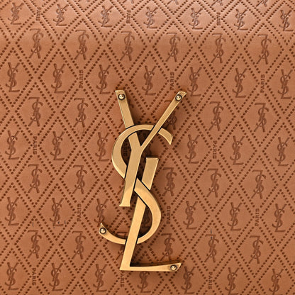 Calfskin Monogram Take Away Box Dusty Vintage Brown Gold
