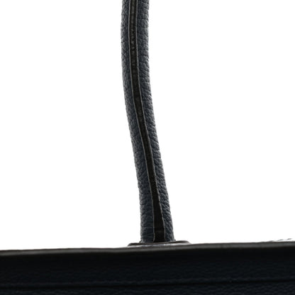 Drummed Calfskin Mini Luggage Slate