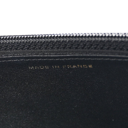 Caviar Quilted Boy Wallet On Chain WOC Black
