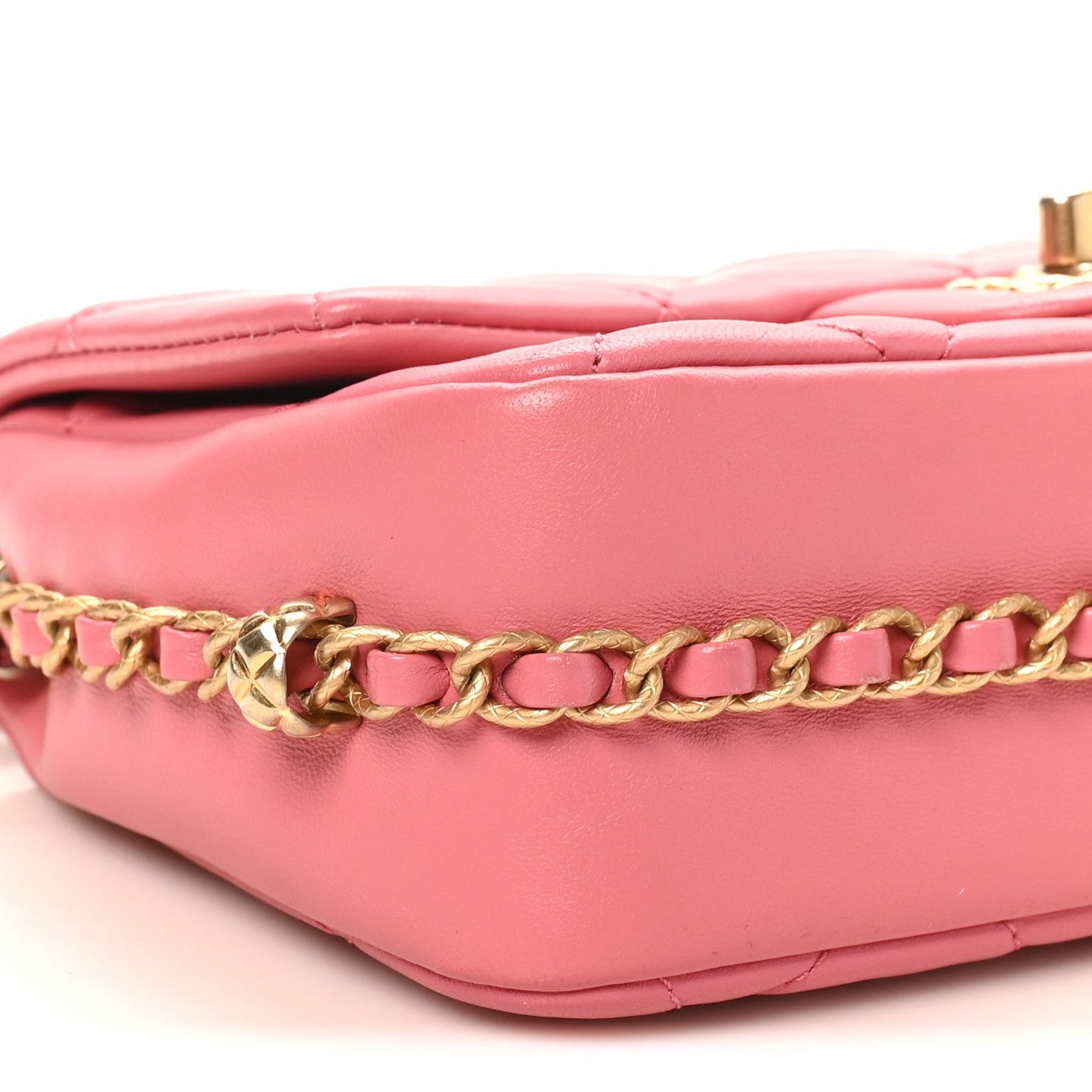 Lambskin Quilted CC Small Dynasty Flap Pink