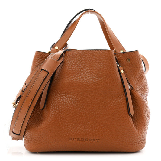 Grainy Calfskin House Check Small Maidstone Saddle Brown