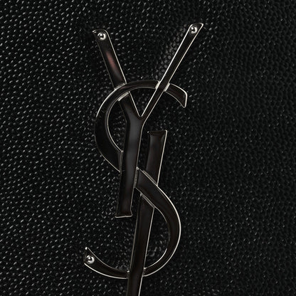 Grain De Poudre Medium Classic Monogram Kate Satchel Black