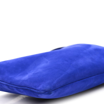 Nubuck Small Morgan Shoulder Bag Cobalt