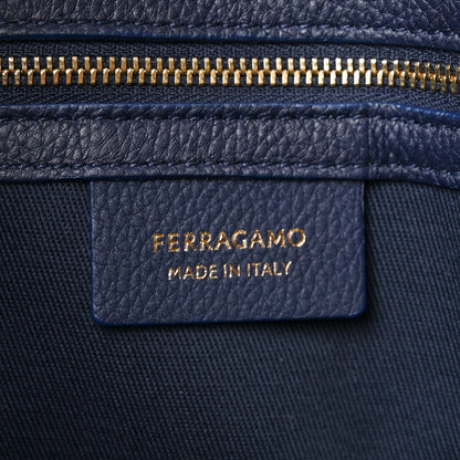 Calfskin Medium Star Tote New Navy