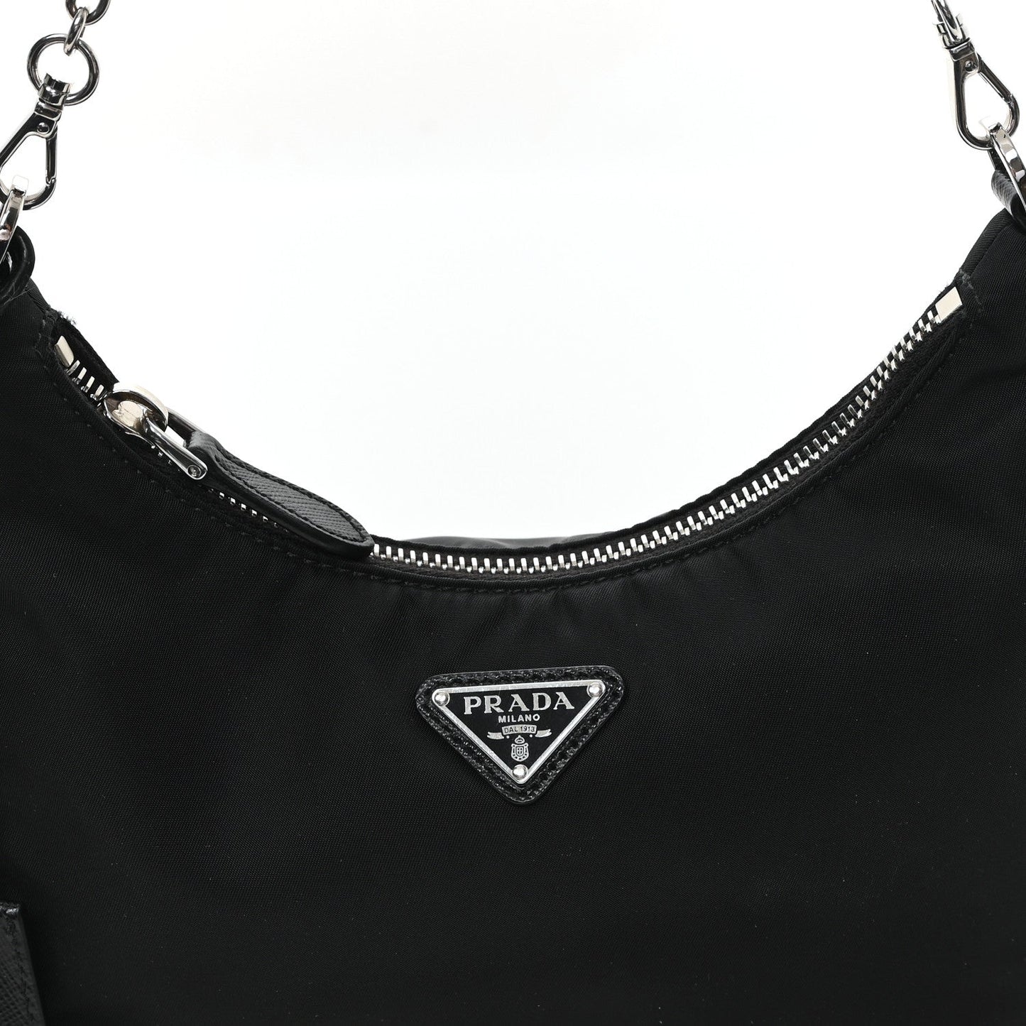 Tessuto Nylon Mini Re-Edition 2000 Shoulder Bag Black