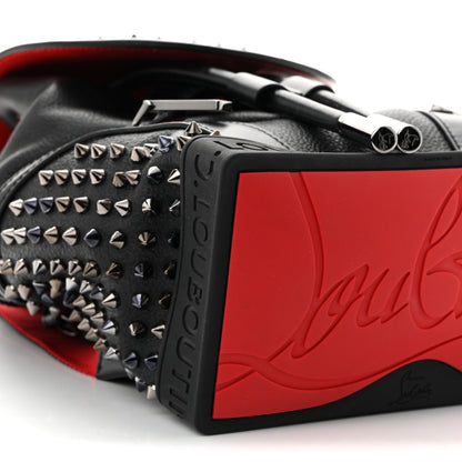 Calfskin Spiked Small Explorafunk Backpack Black