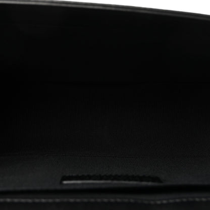 Lambskin Quilted Medium Boy Flap Black