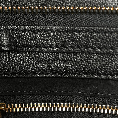 Grained Calfskin Little New Luggage Black