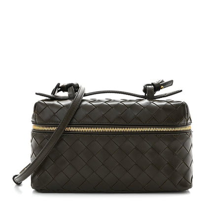 Calfskin Intrecciato Bang Bang Vanity Case Kaki