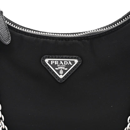 Re-Nylon Saffiano Re-Edition 2005 Shoulder Bag Black