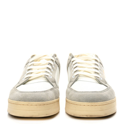 Calfskin Perforated Suede Mens SL61 Sneakers 45 Blanc Optique Paris