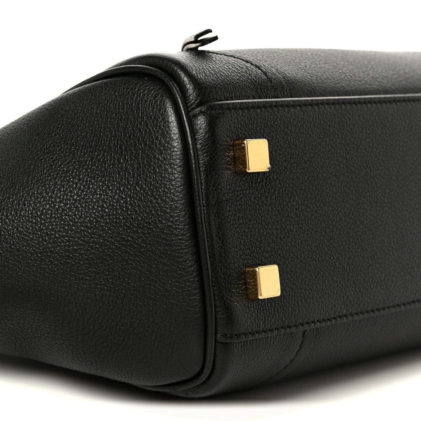 Grained Calfskin Little New Luggage Black