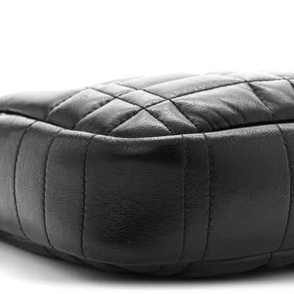 Calfskin Quilted Small Lola Camera Bag Black